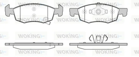 Колодки гальмівні WOKING P17343.02