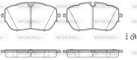 Колодки гальмівні WOKING P17543.00