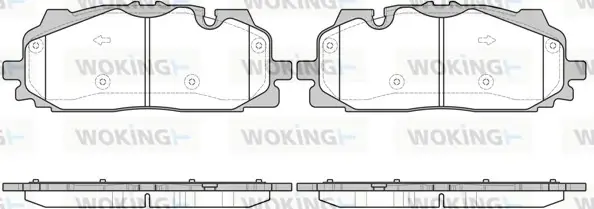 Колодки гальмівні диск. перед. (вир-во Remsa) Audi Q7 (16-) WOKING P17673.00 (фото 1)