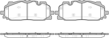 Колодки гальмівні диск. перед. (Remsa) Audi Q7 (16-) WOKING P17673.00