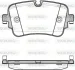 Колодки гальмівні диск. задн. (Remsa) Audi Q7 15> (P17683.08) WOKING P1768308 (фото 1)