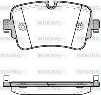 Колодки гальмівні диск. задн. (Remsa) Audi Q7 15> (P17683.08) WOKING P1768308