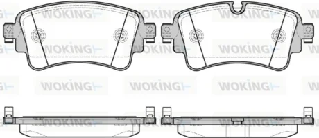 Гальмівні колодки зад. Touareg/Q5/Q7 14- WOKING P17693.08