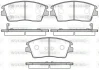 Гальмівні колодки пер. Hyundai Tucson 1.6-2.0 14- WOKING P1776302 (фото 1)