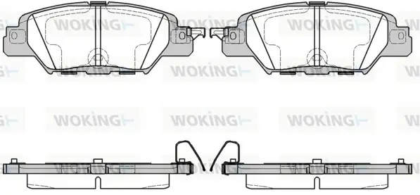 Гальмівні колодки зад. Mazda CX5 2.0-2.5 12- WOKING P1777300 (фото 1)