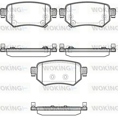 Гальмівні колодки зад. Mazda 6 2.0-2.5 12- WOKING P17823.02 (фото 1)
