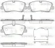 Колодки гальмівні диск. задн. (Remsa) Hyundai H350 2.5d (15-) WOKING P17873.00 (фото 1)