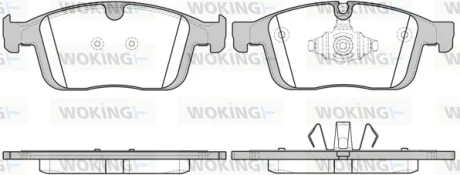 Колодки гальмівні WOKING P17893.00