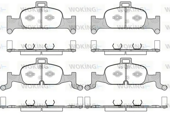 Колодки гальмівні диск. перед. (вир-во Remsa) Audi A4 A5 16> / Q5 17> (P17913.00) WOKING P1791300 (фото 1)