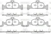 Колодки гальмівні диск. перед. (вир-во Remsa) Audi A4 A5 16> / Q5 17> (P17913.00) WOKING P1791300 (фото 1)