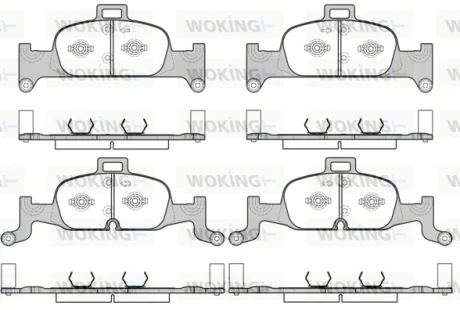 Колодки гальмівні диск. перед. (вир-во Remsa) Audi A4 A5 16> / Q5 17> (P17913.00) WOKING P1791300