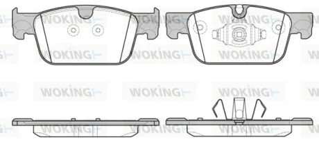Колодки гальмівні WOKING P17923.10