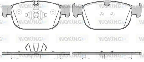 Колодки гальмівні переднi WOKING P17963.00