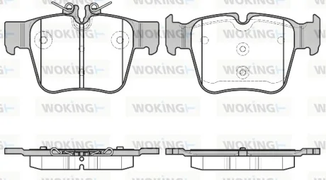 Колодки гальмівні WOKING P17973.00