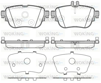 Колодки гальмівні диск. задн. (Remsa) MB E-class (W213) (16-) WOKING P17993.00