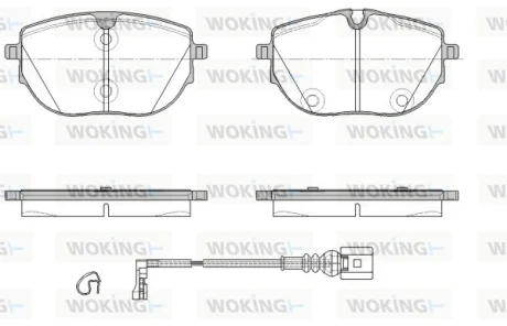 Колодки гальмівні WOKING P18203.01