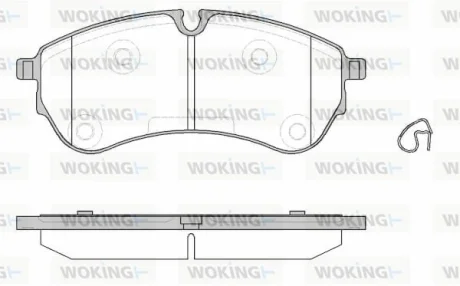 Колодки гальмівні заднi WOKING P19303.00