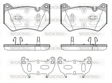 Колодки гальмівні WOKING P19393.10