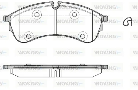 Колодки гальмівні WOKING P19473.00