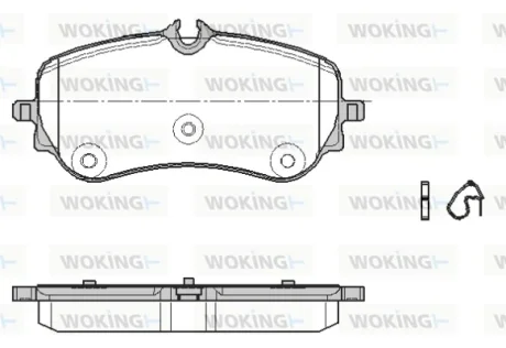 Колодки гальмівні WOKING P19483.00