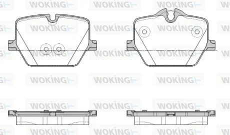 Колодки гальмівні WOKING P19753.00