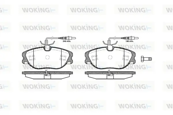 Колодки гальмівні WOKING P2053.44 (фото 1)