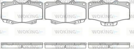 Колодки гальмівні диск. перед. (вир-во Remsa) Great wall Safe 2.2 02-09  WOKING P2153.04