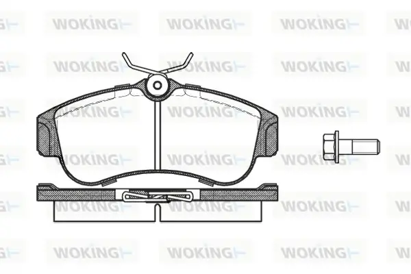 Колодки гальмівні WOKING P2203.00 (фото 1)