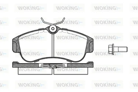 Колодки гальмівні WOKING P2203.00