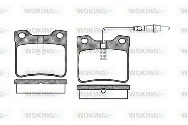 Колодки гальмівні WOKING P2213.22 (фото 1)