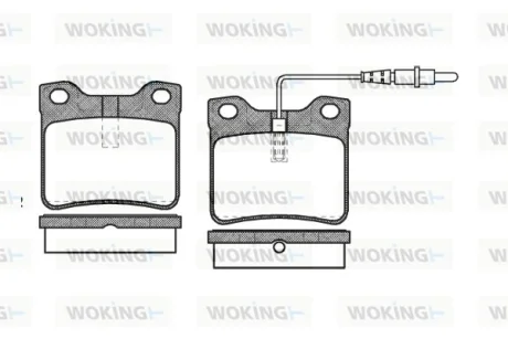 Колодки гальмівні WOKING P2213.22