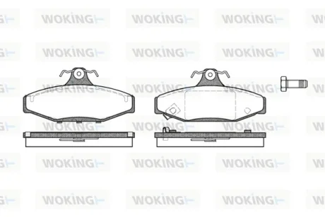 Колодки гальмівні WOKING P2353.12