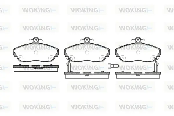Гальмівні колодки пер. Honda Civic 91-05 (TRW) WOKING P2373.02 (фото 1)