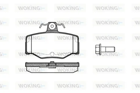 Колодки гальмівні WOKING P2433.00