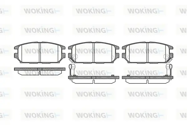 Колодки гальмівні WOKING P2563.12 (фото 1)