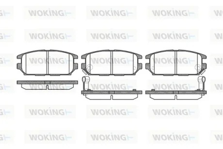 Колодки гальмівні WOKING P2563.12