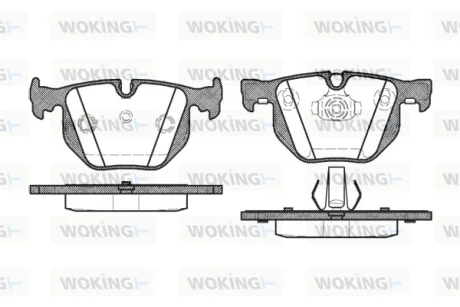 Колодки гальмівні WOKING P2813.40