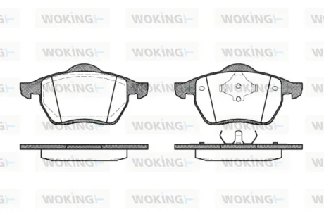 Колодки гальмівні WOKING P2903.00