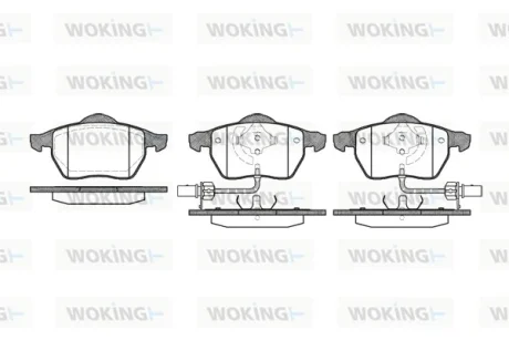 Колодки гальмівні WOKING P2903.52
