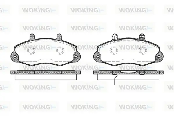 Колодки гальмівні WOKING P2913.02 (фото 1)