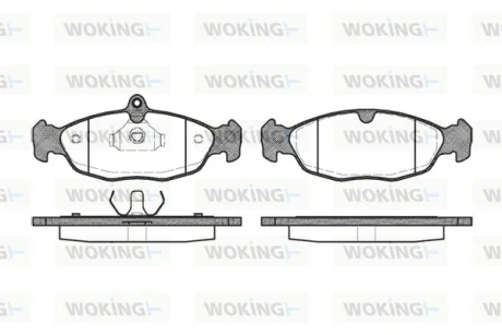 Колодки гальмівні WOKING P2933.20