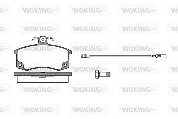 Колодки гальмівні 2108 перед (пр-во Remsa) (к-т 4шт) WOKING P3213.02 (фото 1)