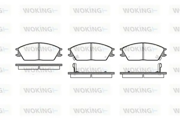 Колодки гальмівні WOKING P3243.02 (фото 1)