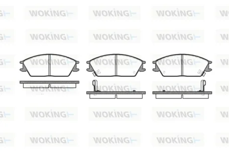 Колодки гальмівні WOKING P3243.02