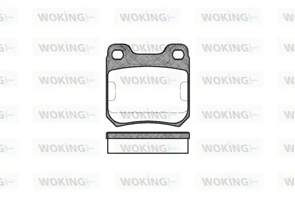 Гальмівні колодки зад. Opel Vectra B/Omega B 94-03 (ATE) WOKING P3393.00 (фото 1)