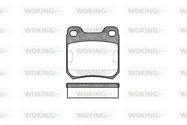 Гальмівні колодки зад. Opel Omega/SAAB 9-5 2.0-3.0 87-03 WOKING P3393.40 (фото 1)