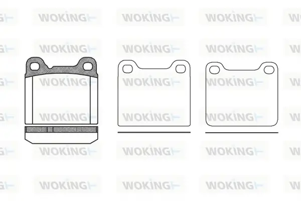 Колодки гальмівні WOKING P3573.20 (фото 1)