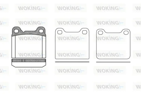 Колодки гальмівні WOKING P3573.20