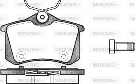 Колодки гальмівні WOKING P3633.14