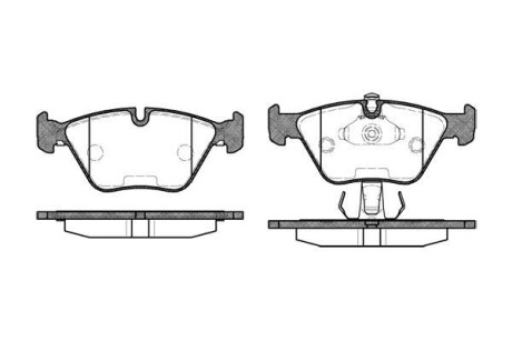 Гальмівні колодки пер. BMW 5 (E39) 2.0-3.5i 95-03 WOKING P3703.25